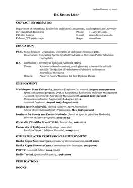 Curriculum Vitae