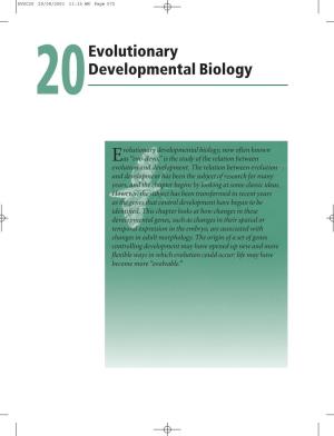 Evolutionary Developmental Biology 573