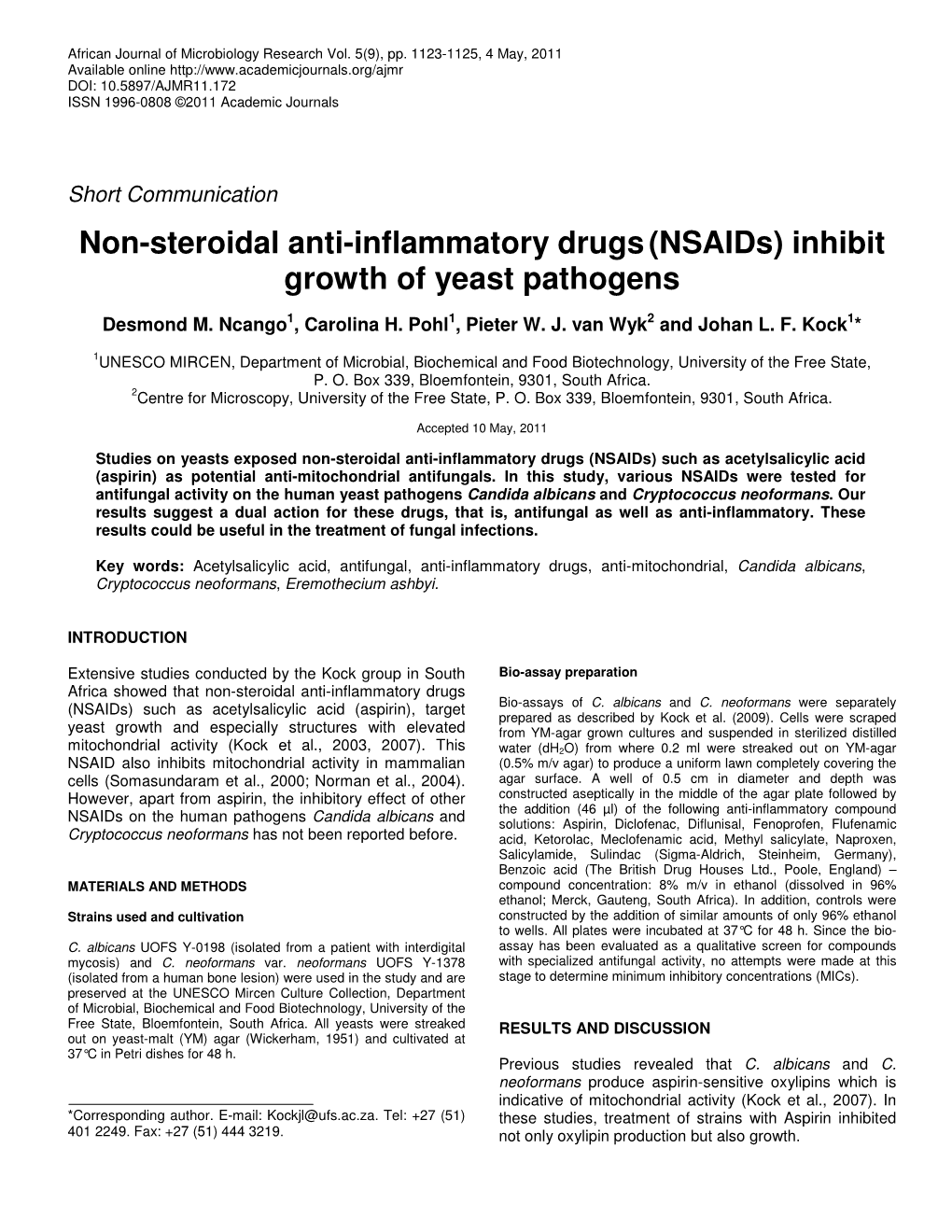 Non-Steroidal Anti-Inflammatory Drugs(Nsaids) - DocsLib