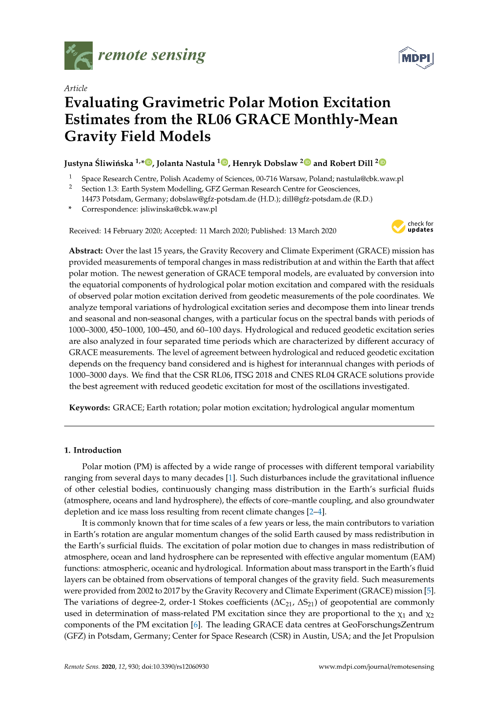 Evaluating Gravimetric Polar Motion Excitation Estimates from the RL06 GRACE Monthly-Mean Gravity Field Models