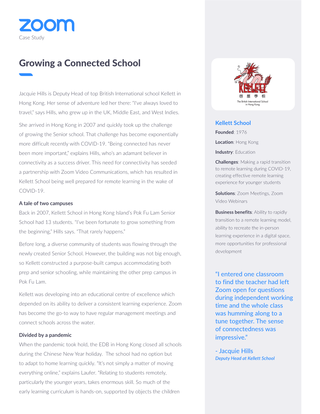Growing a Connected School