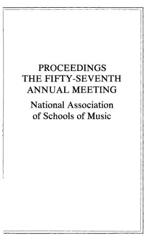 Proceedings, the 57Th Annual Meeting, 1981