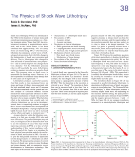 Ch038: the Physics of Shock Wave Lithotripsy