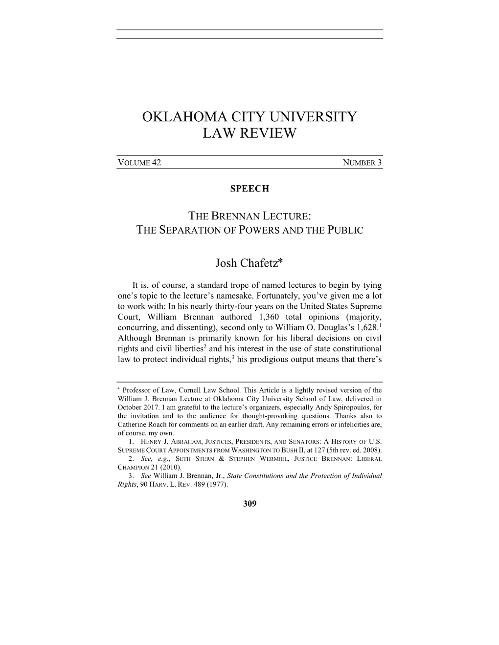 Oklahoma City University Law Review