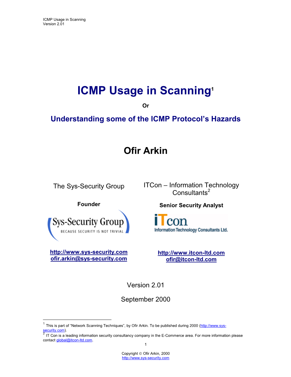 Understanding Some of the ICMP Protocol's Hazards