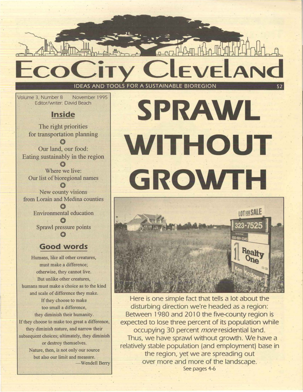 Ecocity Cleveland November 1995