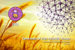 Department of Plant Molecular Biology University of Delhi South Campus Estb