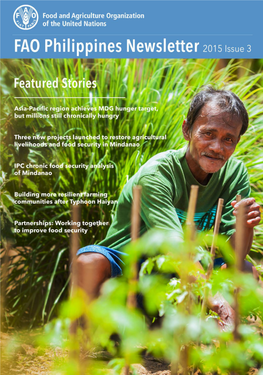 FAO Philippines Newsletter 2015. Issue 3