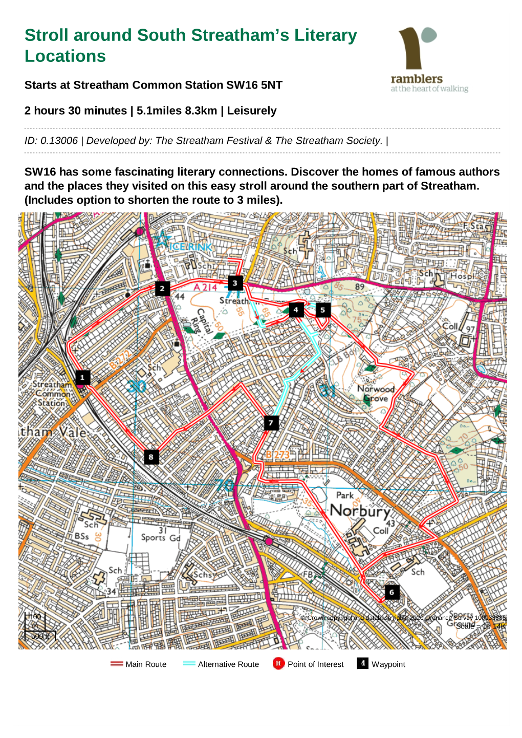 Stroll Around South Streatham's Literary Locations