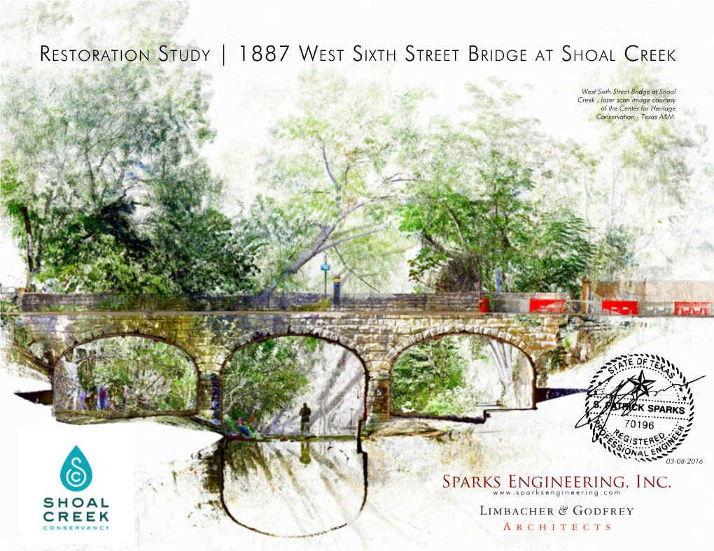 1887 West Sixth Street Bridge at Shoal Creek Restoration Study