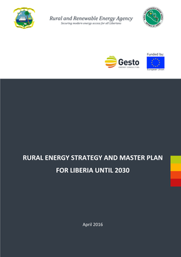 Rural Energy Strategy and Master Plan for Liberia Until 2030
