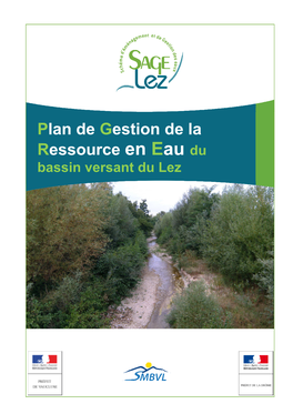 Plan De Gestion De La Ressource En Eau Du Bassin Versant Du Lez