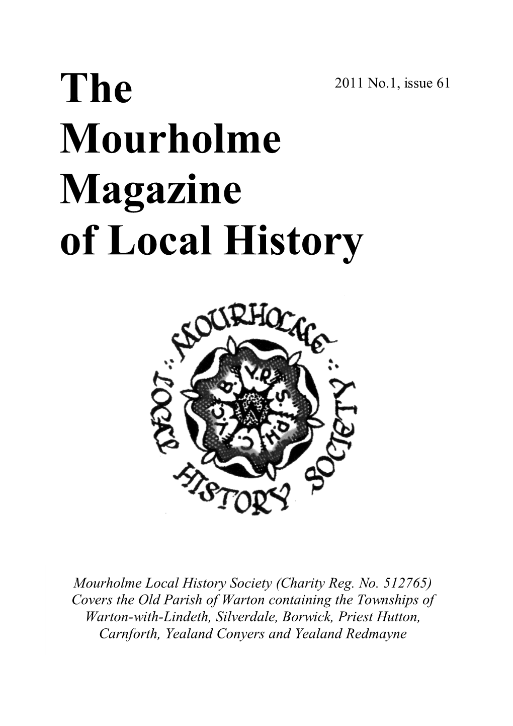 The Mourholme Magazine of Local History