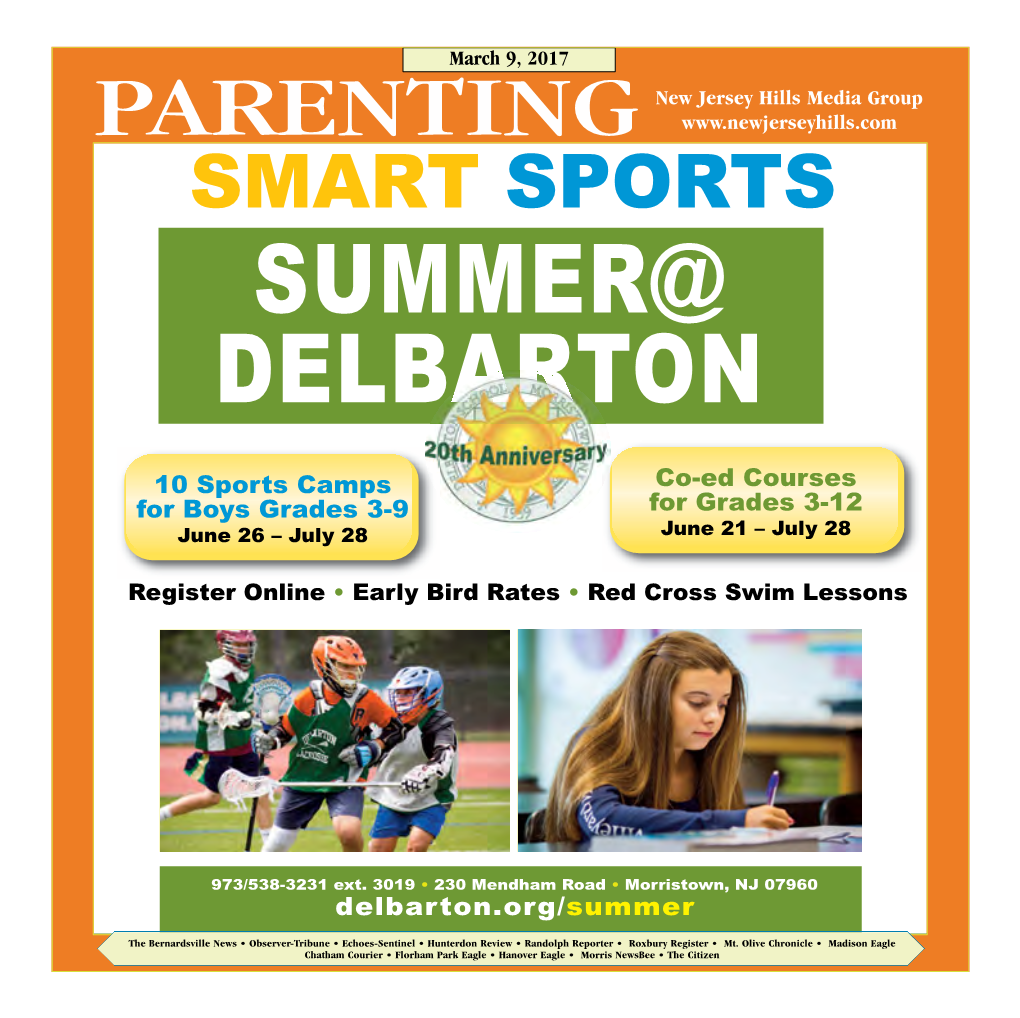 Parenting Smart Sports Summer@ Delbarton