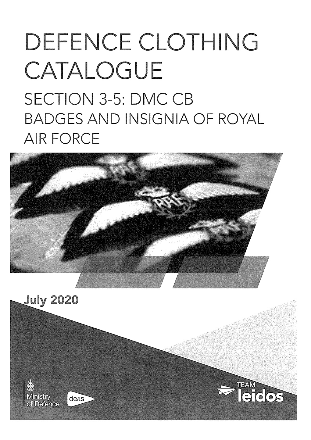 Section 3-5: Dmc Cb Badges and Insignia of Royal Air Force