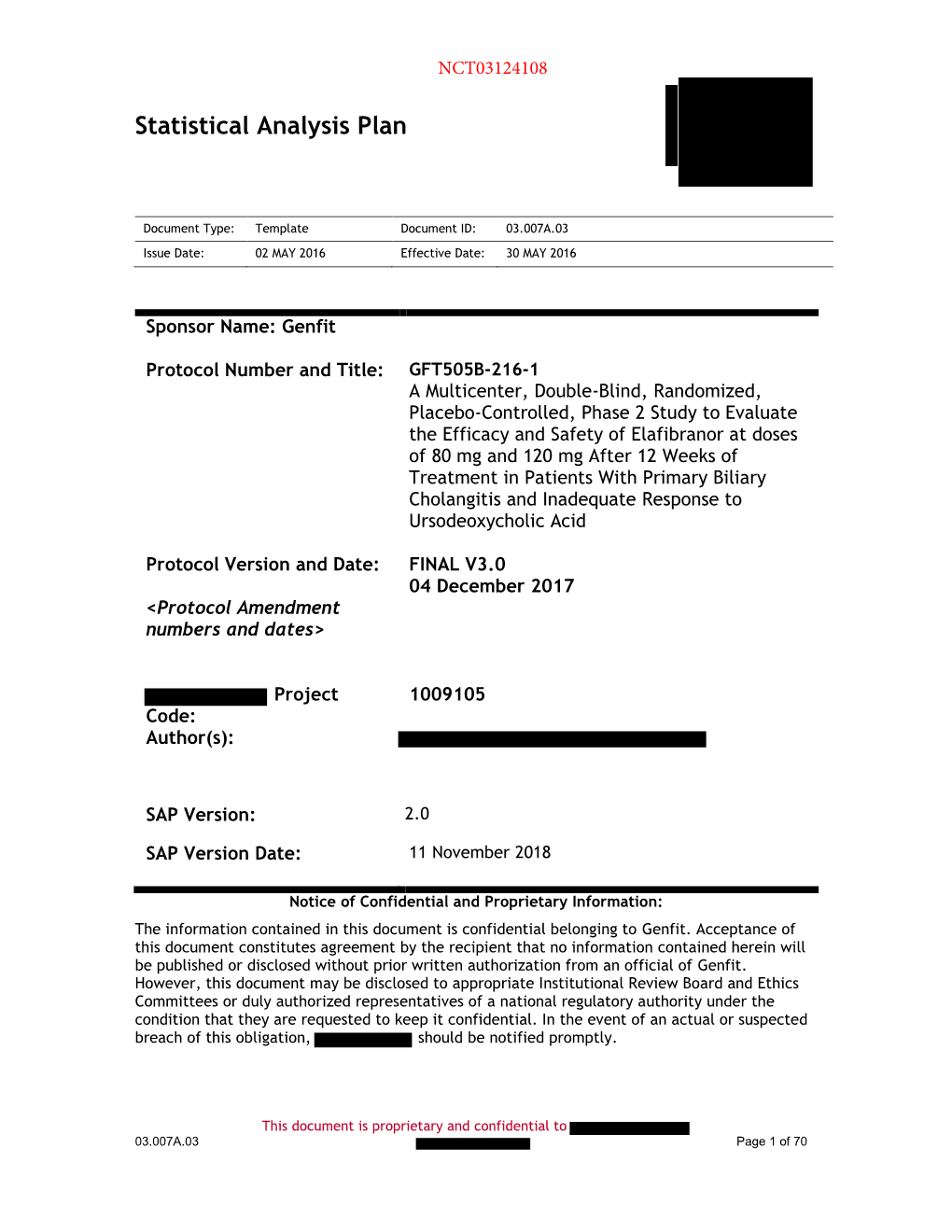 Statistical Analysis Plan