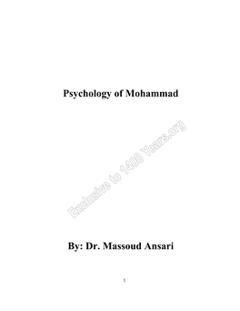 Psychology of Mohammad By