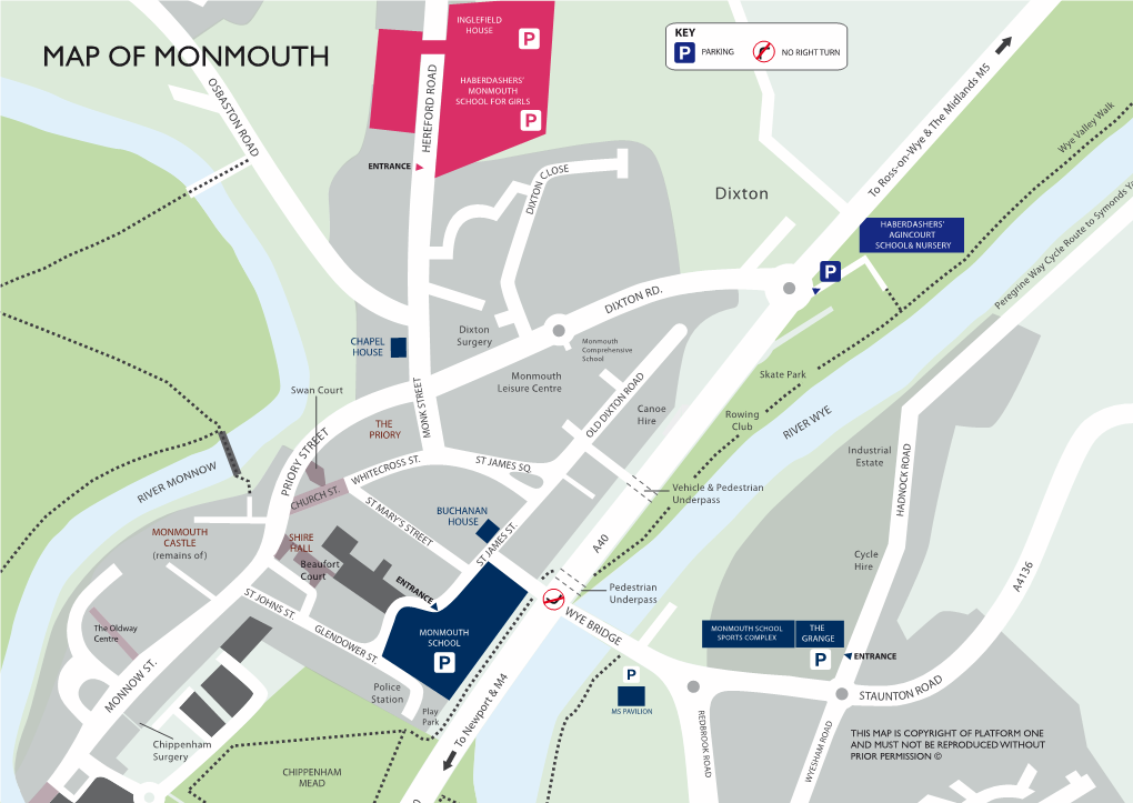 Map of Monmouth