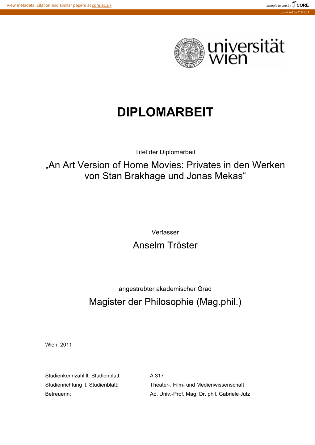 Diplomarbeit