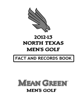 2012-13 North Texas Men's Golf Men's Golf