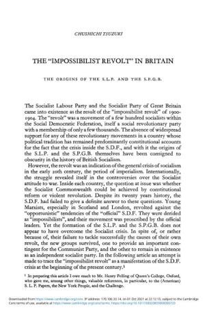 Impossibilist Revolt" in Britain