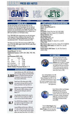 Giants Vs. Jets Giants-Jets Regular Season Breakdown the New York