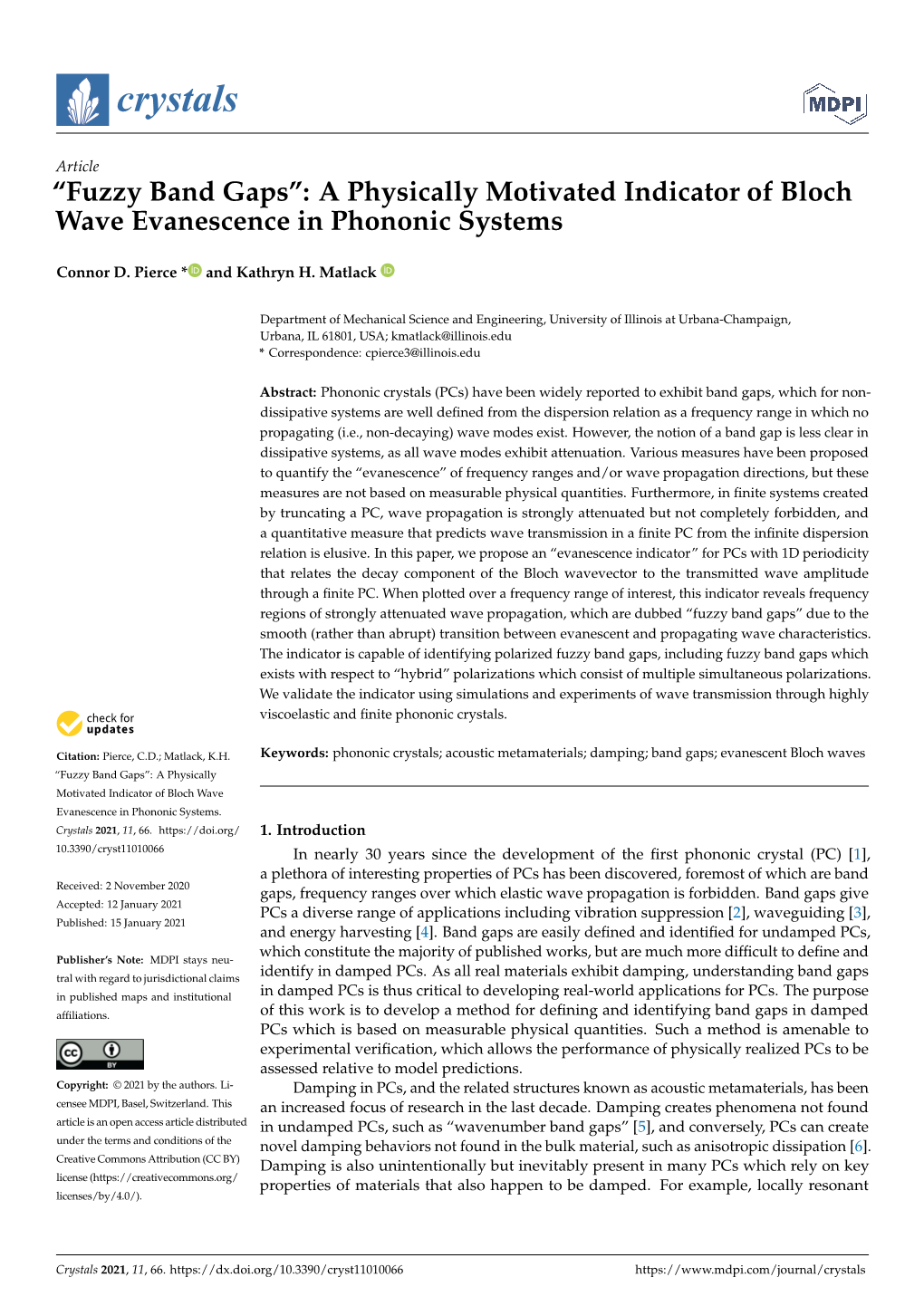 Fuzzy Band Gaps'': a Physically Motivated Indicator of Bloch