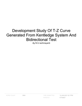Development Study of T-Z Curve Generated from Kentledge System and Bidirectional Test by N U Rachmayanti