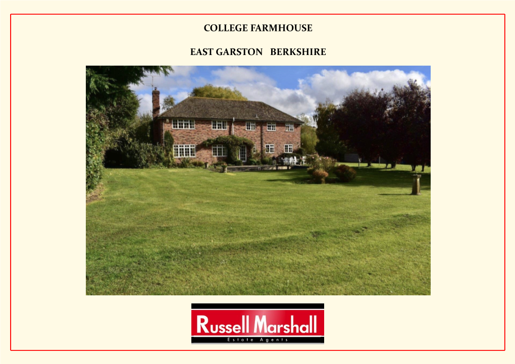 College Farmhouse East Garston Berkshire