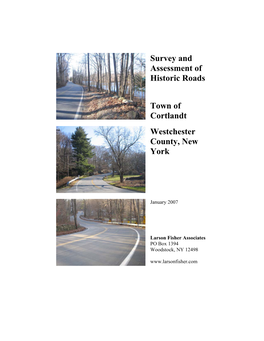 Survey and Assessment of Historic Roads