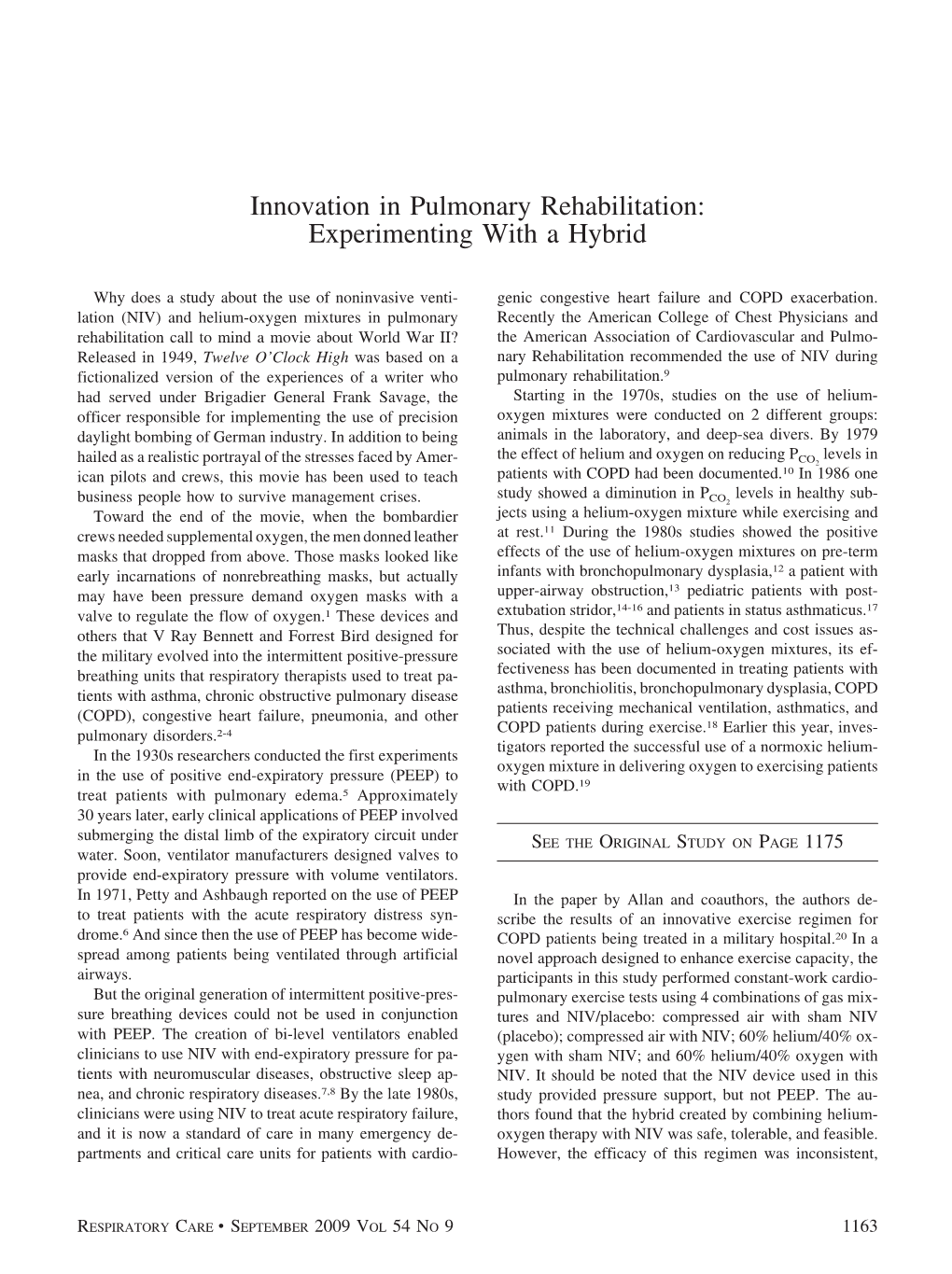 Innovation in Pulmonary Rehabilitation: Experimenting with a Hybrid