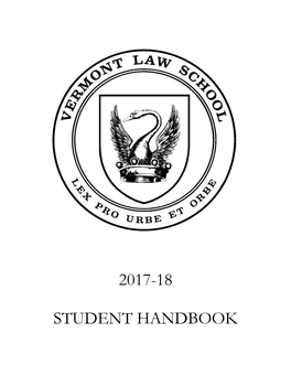 2017-18 Student Handbook