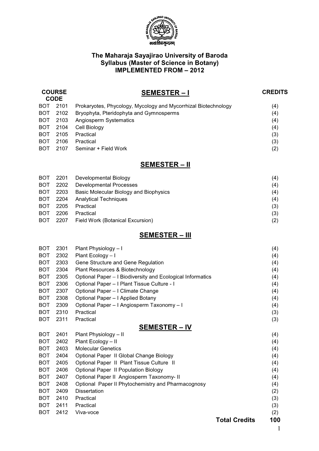 Iii Semester – Iv