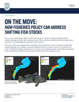 How Fisheries Policy Can Address Shifting Fish Stocks (PDF)