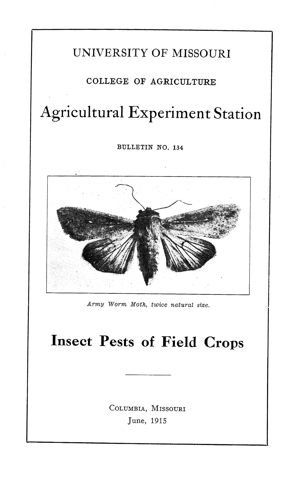 Insect Pests of Field Crops