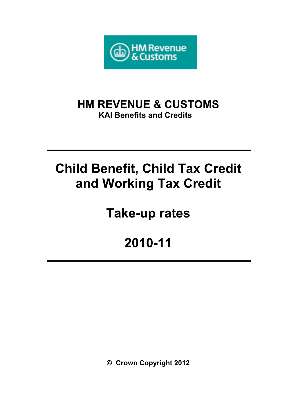 Child Tax Credit and Working Tax Credit