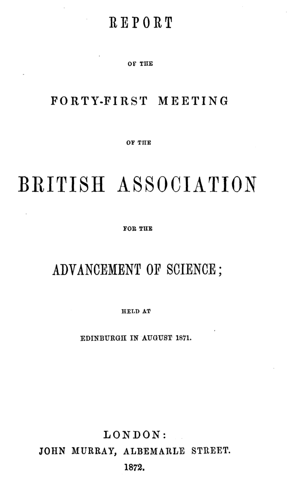 Report of the Kew Committee of the British Association for the Advancement of Science for L870-:-71