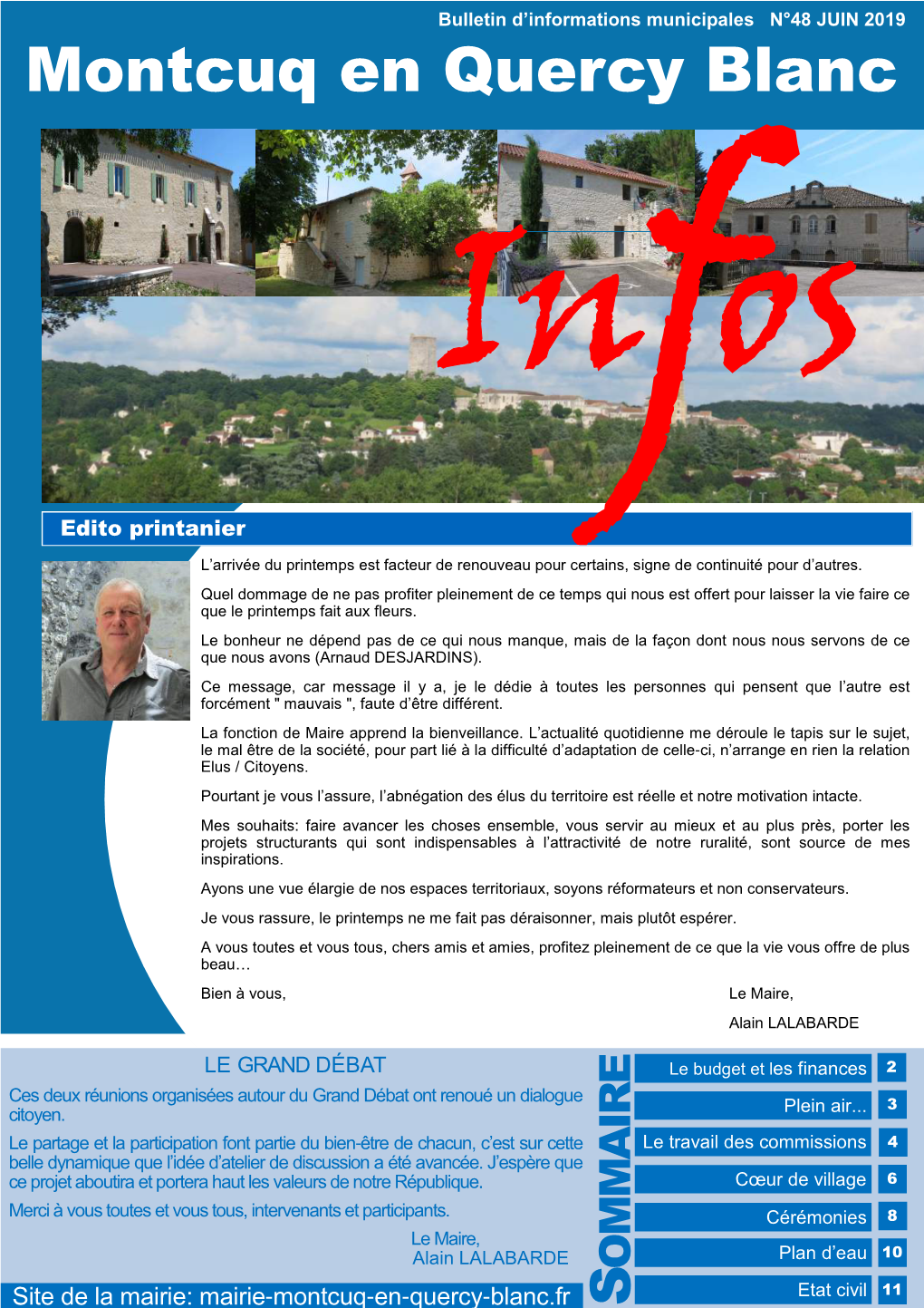 MONTCUQ En Quercy Blanc INFO N°48.Pub