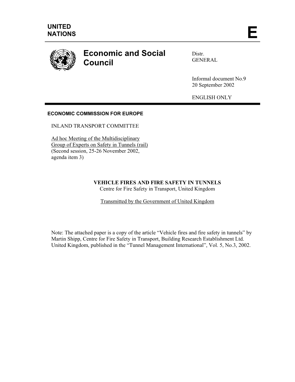 Economic and Social Council