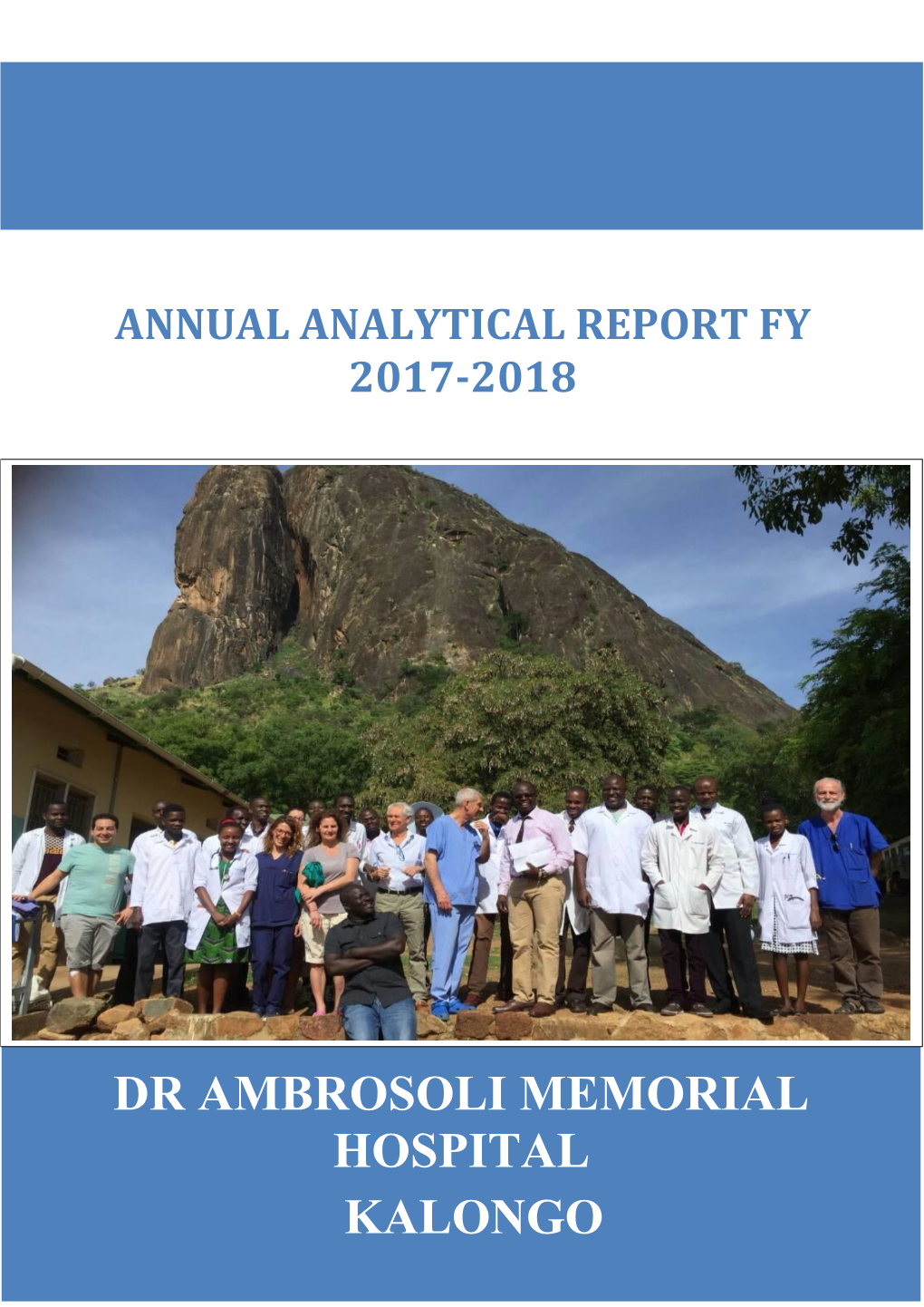Annual Analytical Report Fy 2017-2018
