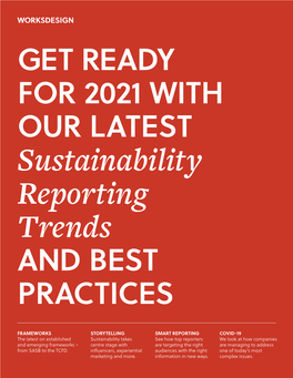Sustainability Reporting Trends: Get Ready for 2021