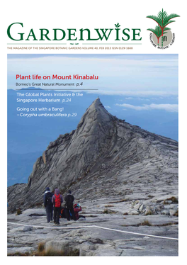 Plant Life on Mount Kinabalu Borneo’S Great Natural Monument P.4