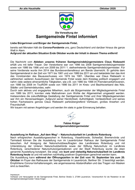 Samtgemeinde Fintel Informiert