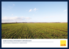 Agricultural Investment Opportunity