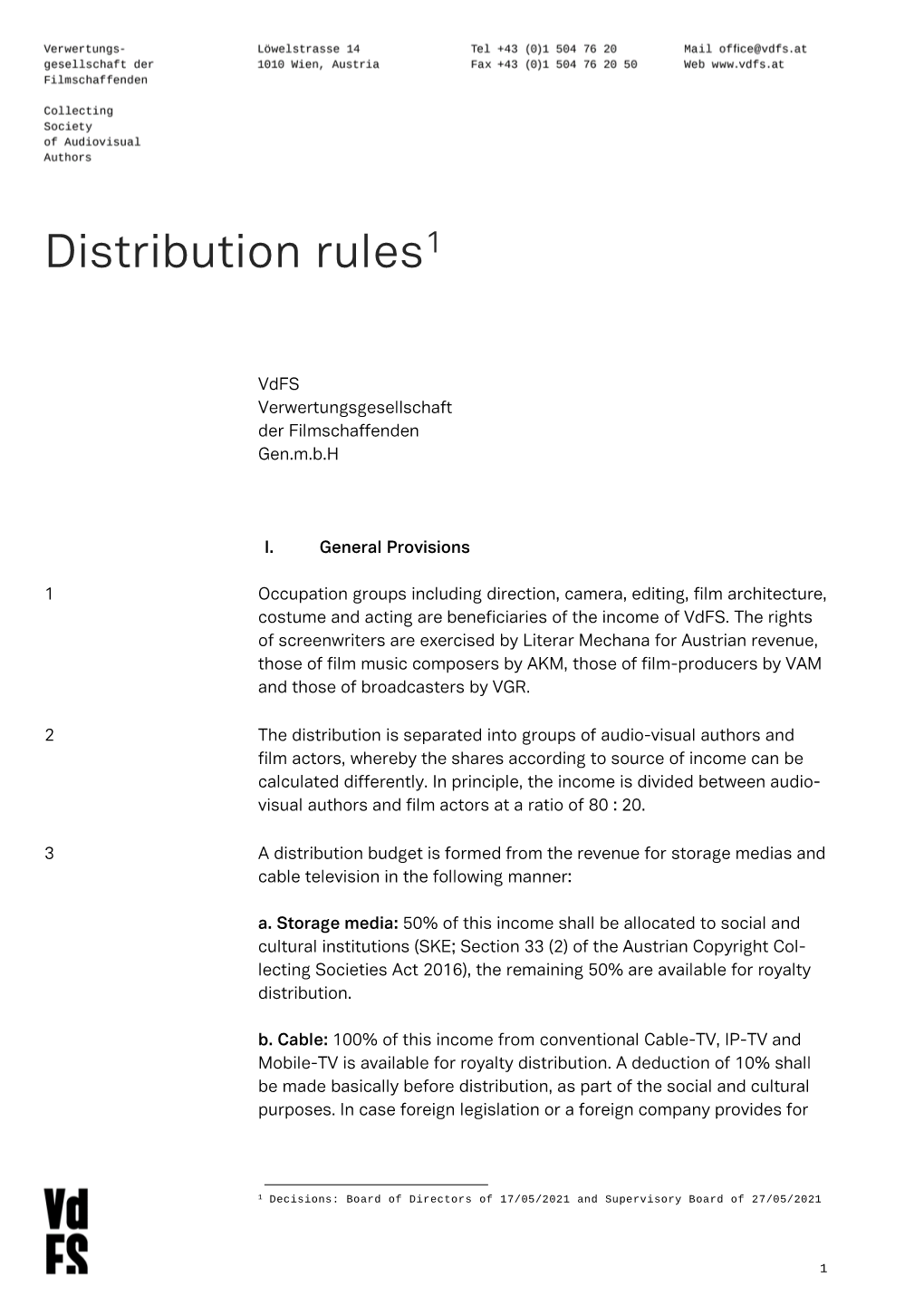 Distribution Rules1