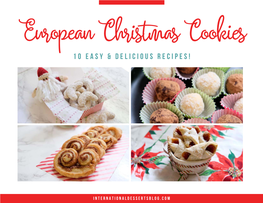 European Christmas Cookies