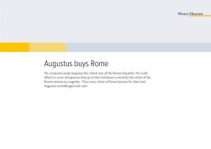 Augustus Buys Rome