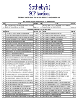 Mission Viejo, CA. 92691 - 800.350.2273 - Info@Scpauctions.Com