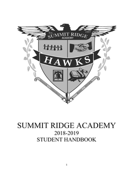 Summit Ridge Academy 2018-2019 Student Handbook