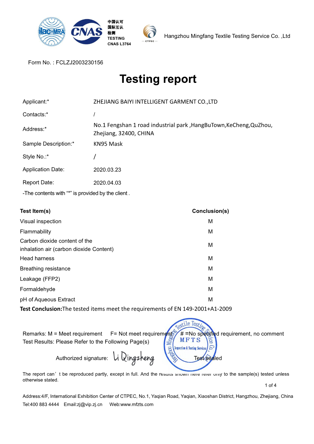 Testing Report